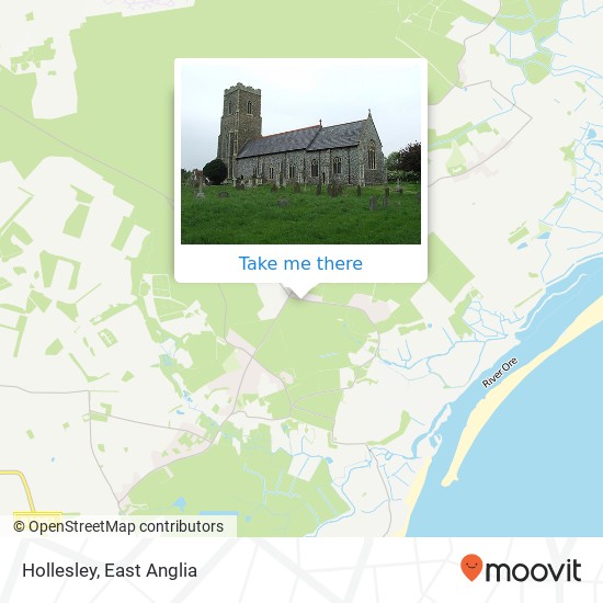 Hollesley map