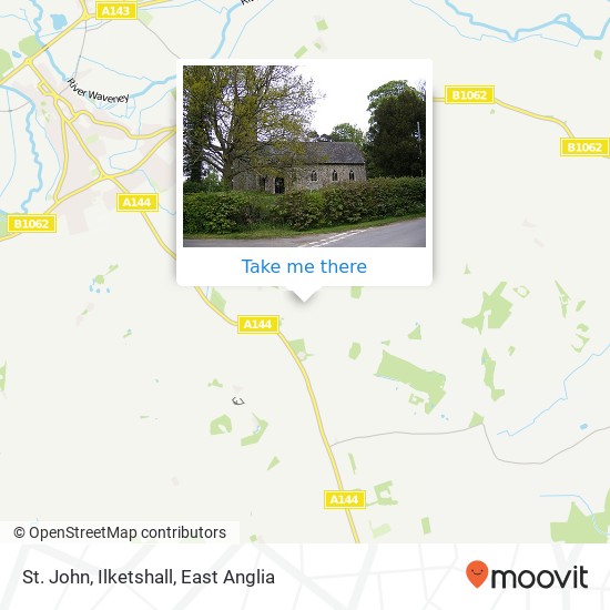 St. John, Ilketshall map