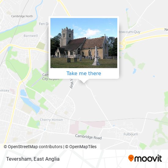 Teversham map
