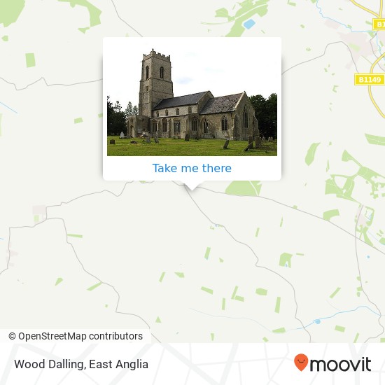 Wood Dalling map