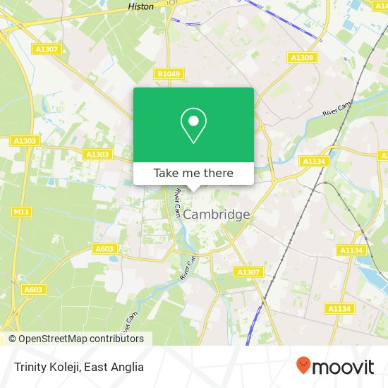 Trinity Koleji map