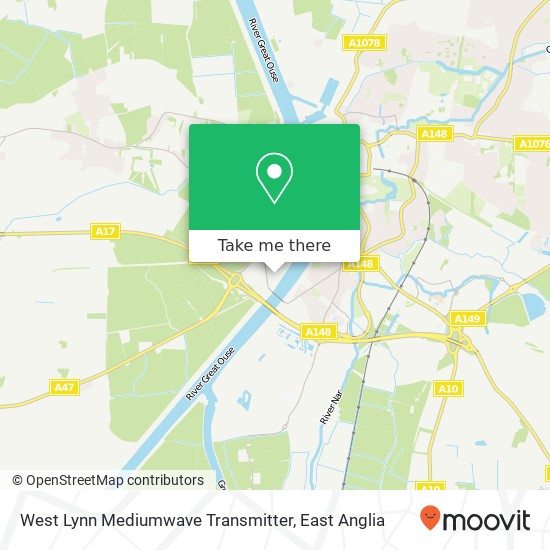 West Lynn Mediumwave Transmitter map
