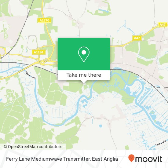 Ferry Lane Mediumwave Transmitter map