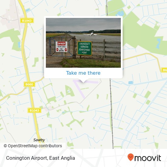Conington Airport map