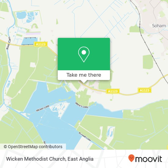 Wicken Methodist Church map