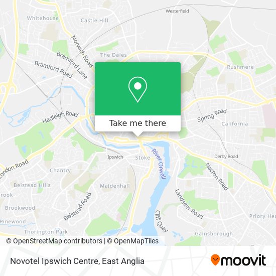 Novotel Ipswich Centre map