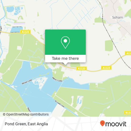 Pond Green map