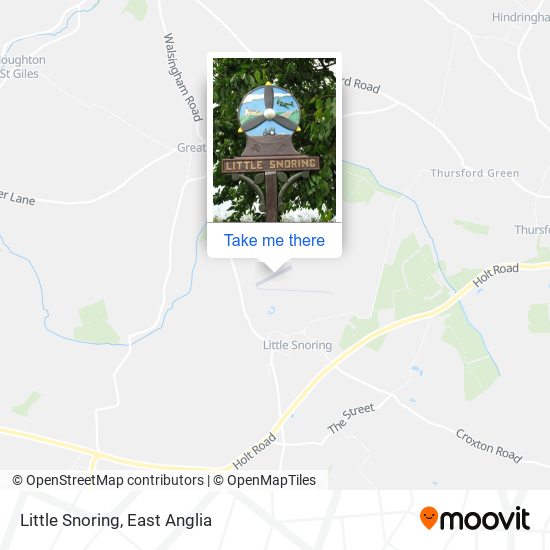 Little Snoring map