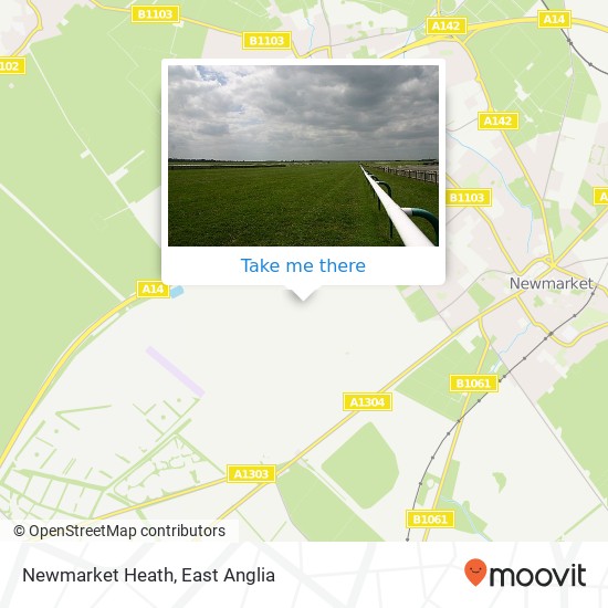Newmarket Heath map
