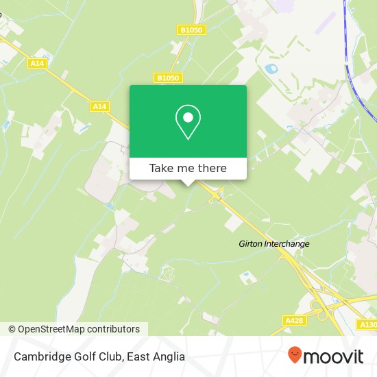 Cambridge Golf Club map