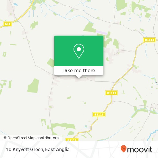 10 Knyvett Green, Ashwellthorpe Norwich map