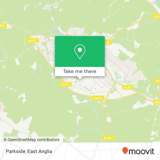 Parkside, Haverhill Haverhill map