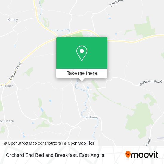 Orchard End Bed and Breakfast map