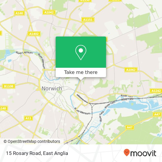 15 Rosary Road, Norwich Norwich map
