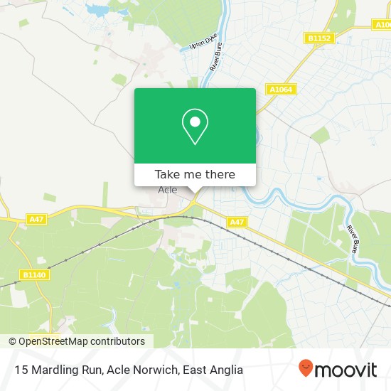 15 Mardling Run, Acle Norwich map