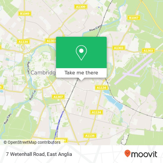 7 Wetenhall Road, Cambridge Cambridge map