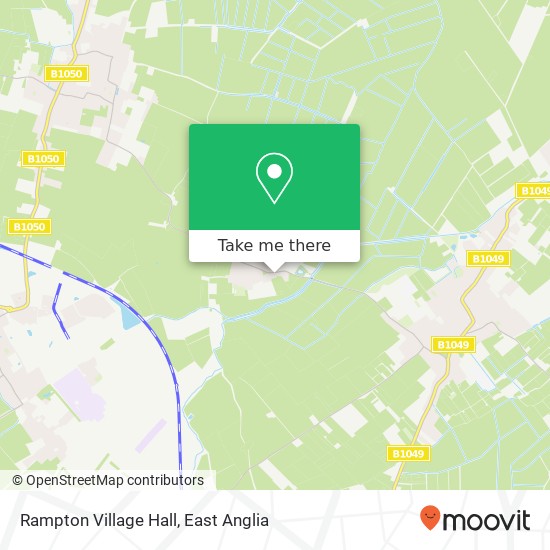 Rampton Village Hall map