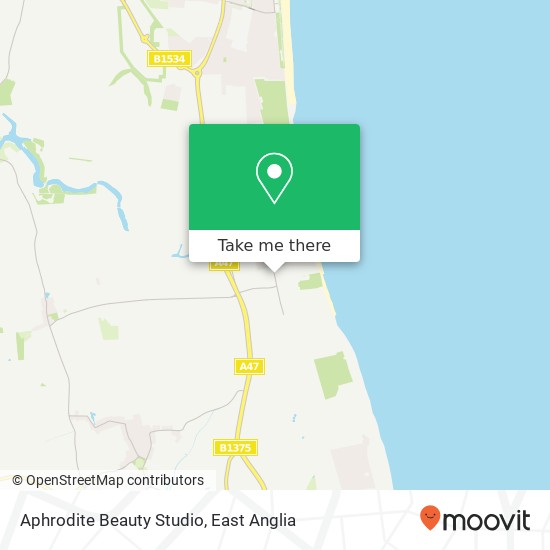 Aphrodite Beauty Studio, Coast Road Hopton Great Yarmouth NR31 9 map