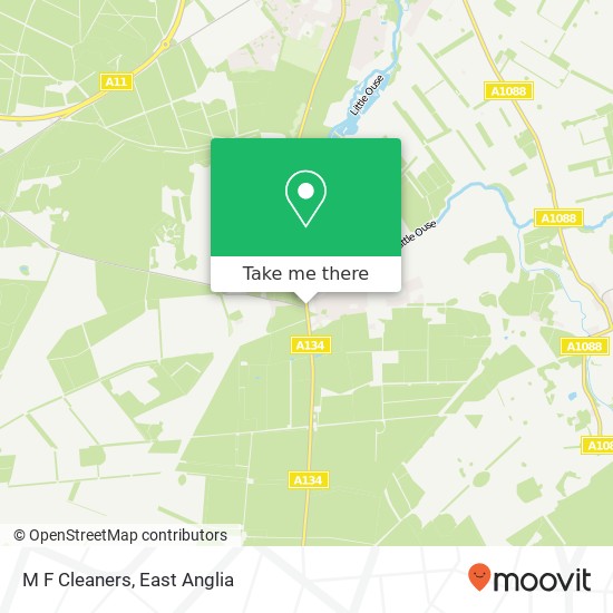 M F Cleaners map
