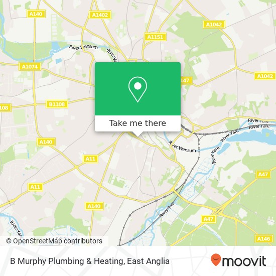 B Murphy Plumbing & Heating map