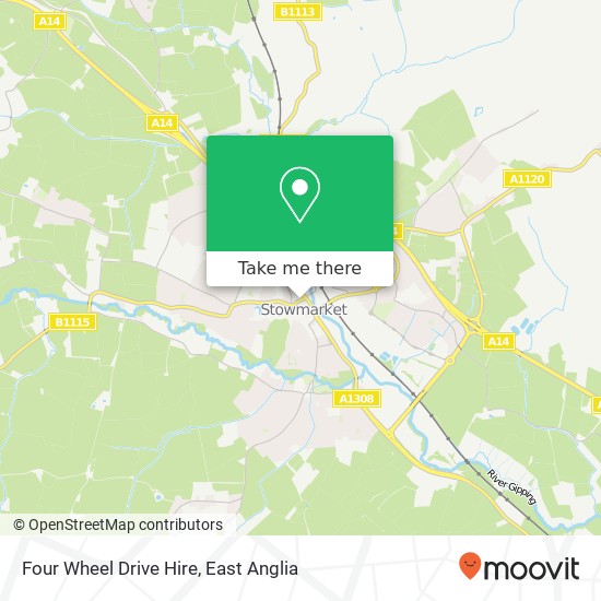 Four Wheel Drive Hire map