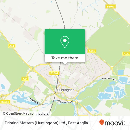 Printing Matters (Huntingdon) Ltd. map