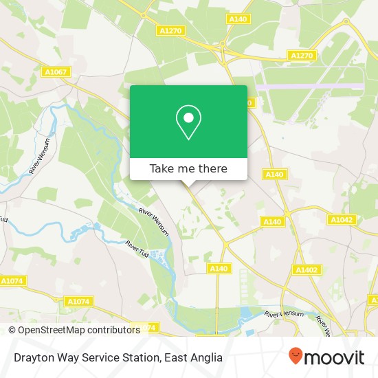 Drayton Way Service Station map