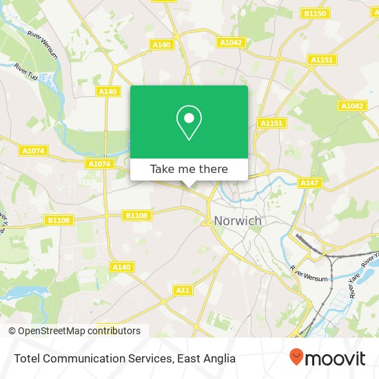 Totel Communication Services map