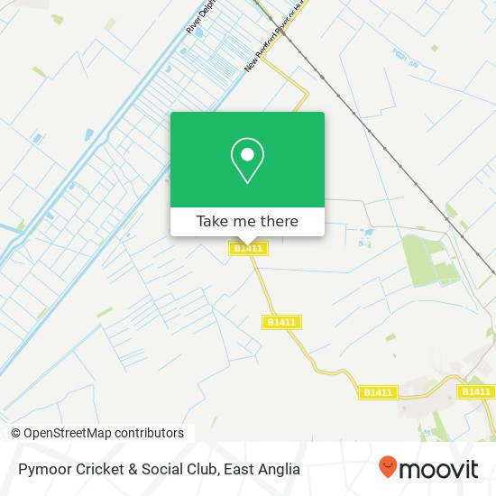 Pymoor Cricket & Social Club map