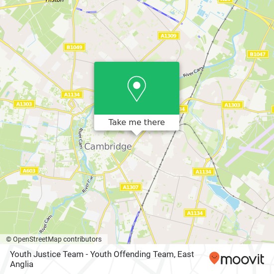 Youth Justice Team - Youth Offending Team map