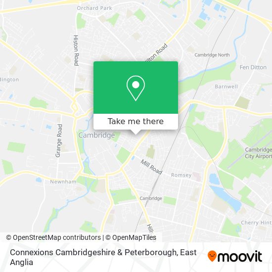 Connexions Cambridgeshire & Peterborough map