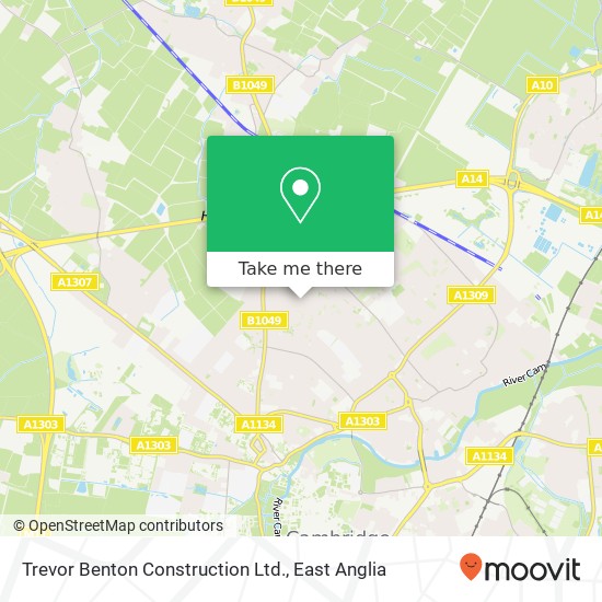 Trevor Benton Construction Ltd. map