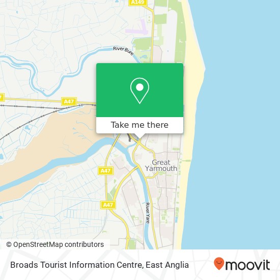 Broads Tourist Information Centre map