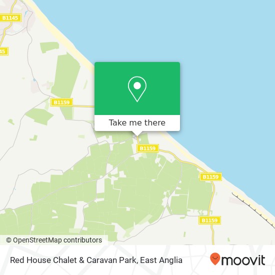 Red House Chalet & Caravan Park map