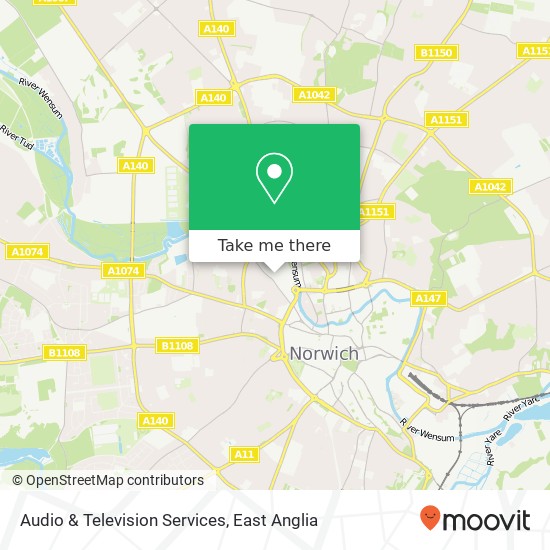 Audio & Television Services map