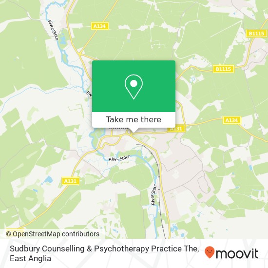 Sudbury Counselling & Psychotherapy Practice The map