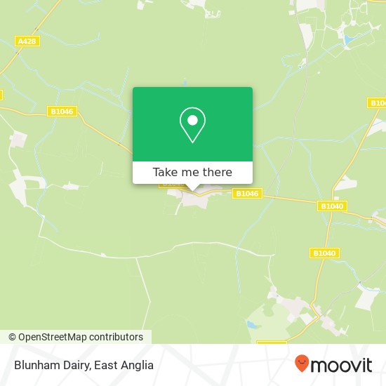 Blunham Dairy map