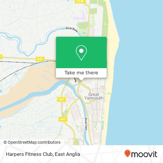 Harpers Fitness Club map