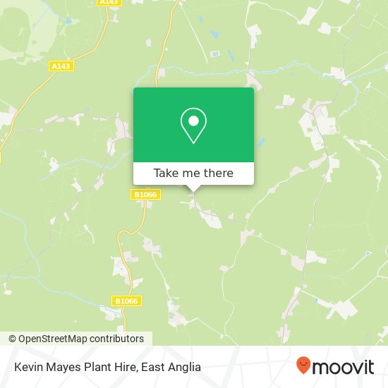 Kevin Mayes Plant Hire map