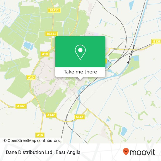 Dane Distribution Ltd. map