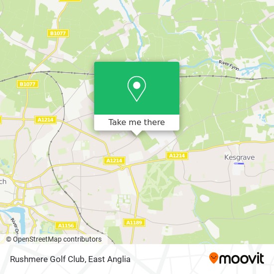 Rushmere Golf Club map