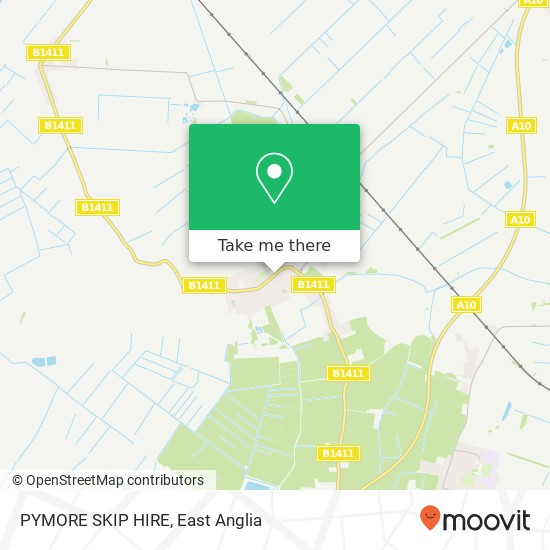 PYMORE SKIP HIRE map