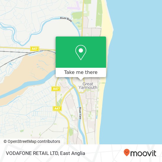 VODAFONE RETAIL LTD map