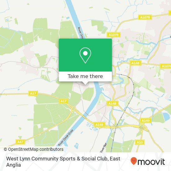 West Lynn Community Sports & Social Club map