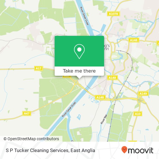 S P Tucker Cleaning Services map