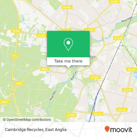 Cambridge Recycles map