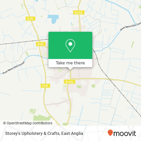 Storey's Upholstery & Crafts map