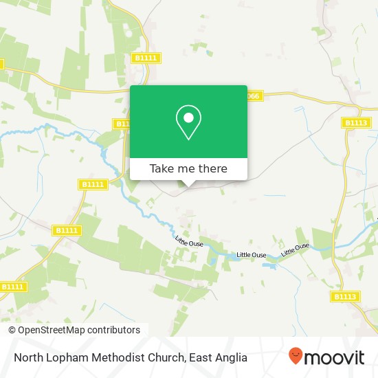 North Lopham Methodist Church map