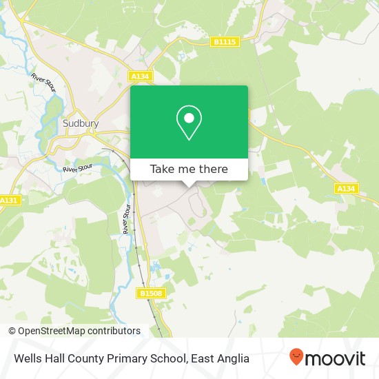 Wells Hall County Primary School map