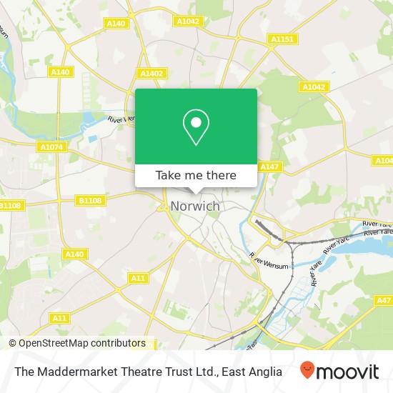 The Maddermarket Theatre Trust Ltd. map